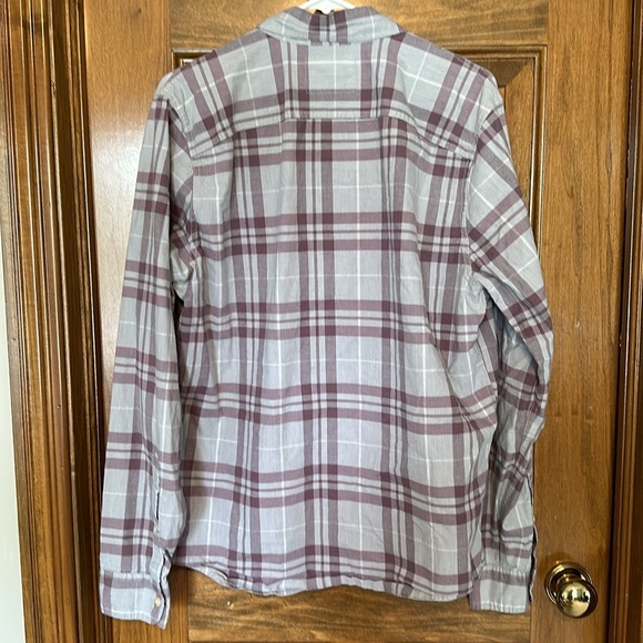 Plaid Stretch Button Down - Picture 2 of 3